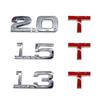 Car Top Badge Car 3D Metal 1.6/1.8/2/3T Logo Emblem Stickers