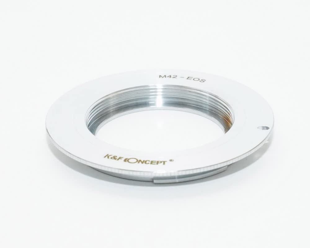 CONCEPT M42 Lens To Canon EOS EF Mount Adapter with Lens Cloth K&F M42-ef (KFEF)