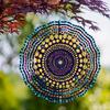 10-Inch Metal Wind Spinner | Multi-Color Reflective Garden Decor with 360° Rotating