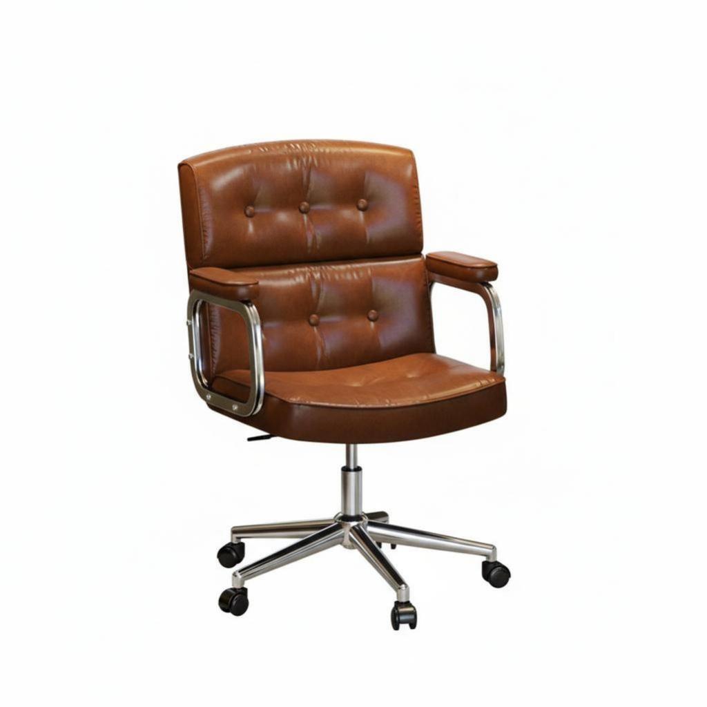 Flower spine rotate Chair Chic Design Upholstered Rolling Armchair Adjustable Height Easy Assembly for Girls, Study Room