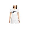 Sportswear Essentials Letter Logo Crew Neck T-Shirt Women Tops White DV6095-100