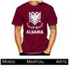 MMA Kick Boxing Muay Thai UFC T-Shirt Country National Flag Retro Vintage Albania Symbol Emblem 3D Print Men Women Short Sleeve Round Neck 2022