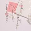 Eye Catching Heart Bear Key Chain Pendant Butterfly Knot Key Rings for Phones