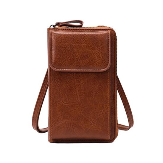 Women's Mobile Phone Bag Crossbody Wallet with Long Strap Small Shoulder Bag with Multiple Compartments for Daily Outings Travel Streets