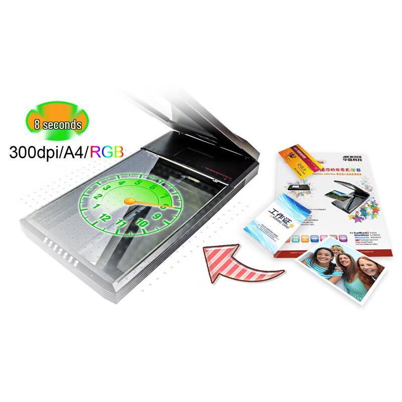 Microtek ScanMaker i600 A4 планшетный CCD сканер CN вилка (адаптер в комплекте)