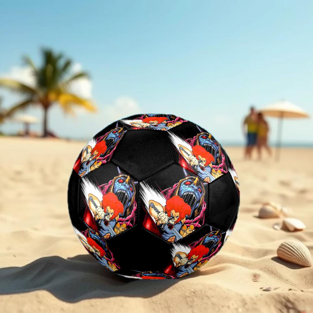 ThunderCats Soccer Ball Colorful All Ages Machine Stitched PVC Competition Ready Durable High-Bounce.SIZE5