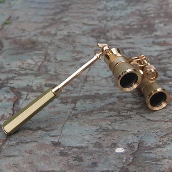 Портативные бинокулярные телескопы для взрослых и детей, ретро-телескоп большого радиуса действия с ручкой для наблюдения за птицами на концертах, футбольных матчах