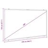 Projection Screen Wall Mounted 108 Inch 16:9 Aspect Ratio