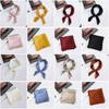 Ladies Elegant Small Vintage Silk Feel Satin Head Neck Women Square Scarf Hair Tie Band