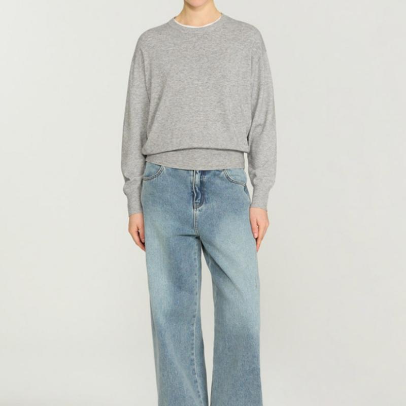  She S miss базовый вязаный свитер с круглым вырезом SSkpop12010 Mg