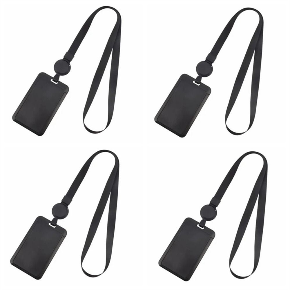 Визитная карточка выдвижная катушка для бейджа черная рабочая обложка для карты держатель удостоверения личности больница