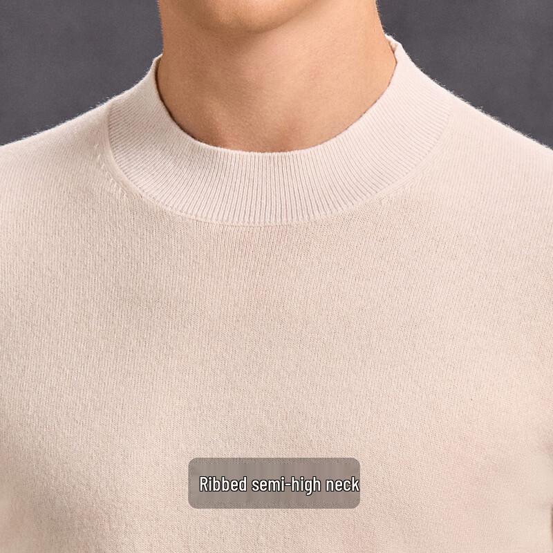 Men's 100% Cashmere Round Neck Sweater
