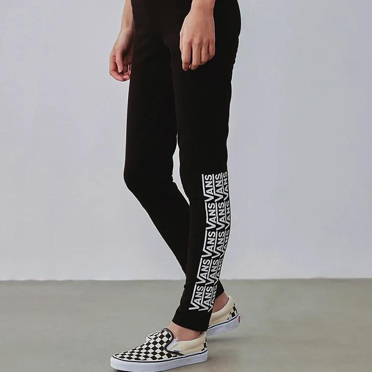 Vans Cargo Pants Women's Black Moderate Leggings (Unisex) Cargo Pants VN0A4DR4BLK