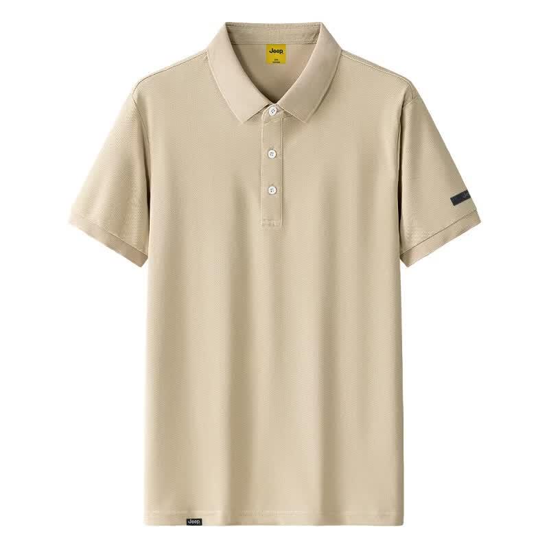 Jeep Men's Ice Silk Short Sleeve Polo Shirt P86DMKT422