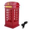 Creative Retro Classic Telephone Booth Night Light Touch Sensor Dimmable Yellow LED Desk Lamp