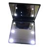 Led Square Makeup Mirror Foldable Double Sided Abs Hd Mirror Makeup Tools
