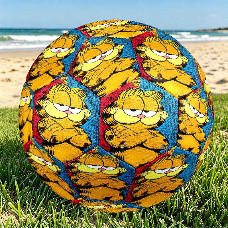 Garfield Print Size 5 Soccer Ball, PU Wear Resistant Football for Match Training and Daily Practice, Birthday Gift for Soccer Fans