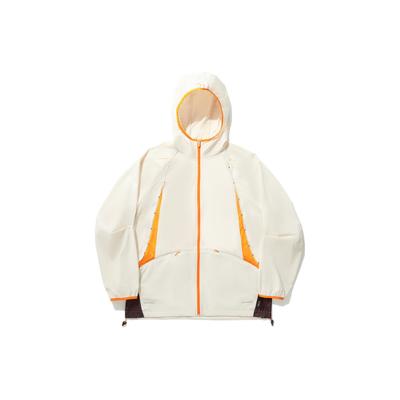 Li Ning Серия Trendy Lifestyle Ледяной комфорт Влагоотводящая Свободная Спортивная Ветровка Унисекс Верхняя одежда Гравийно-серый AFDU815-1