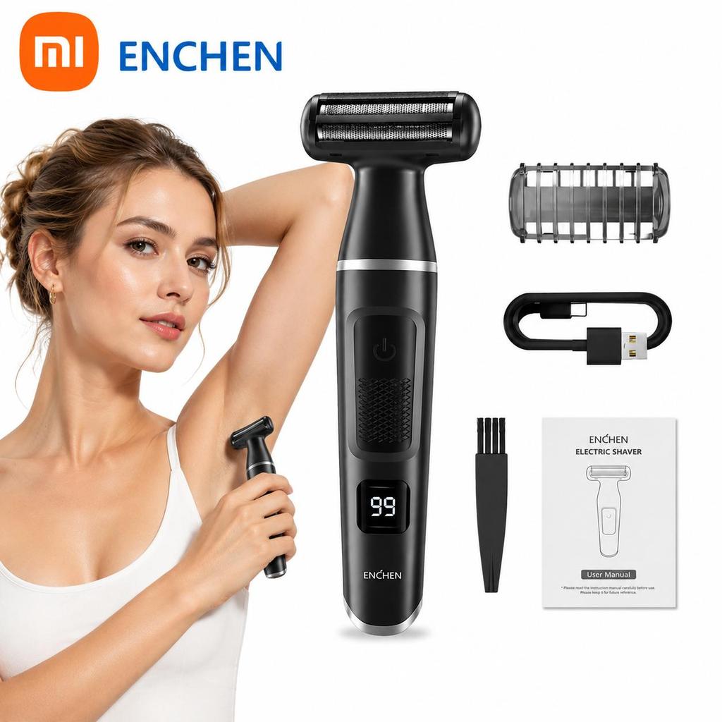 Xiaomi ENCHEN A1 3 в 1 электробритва для сухого и влажного бритья, триммер для бороды, портативная бритва для тела