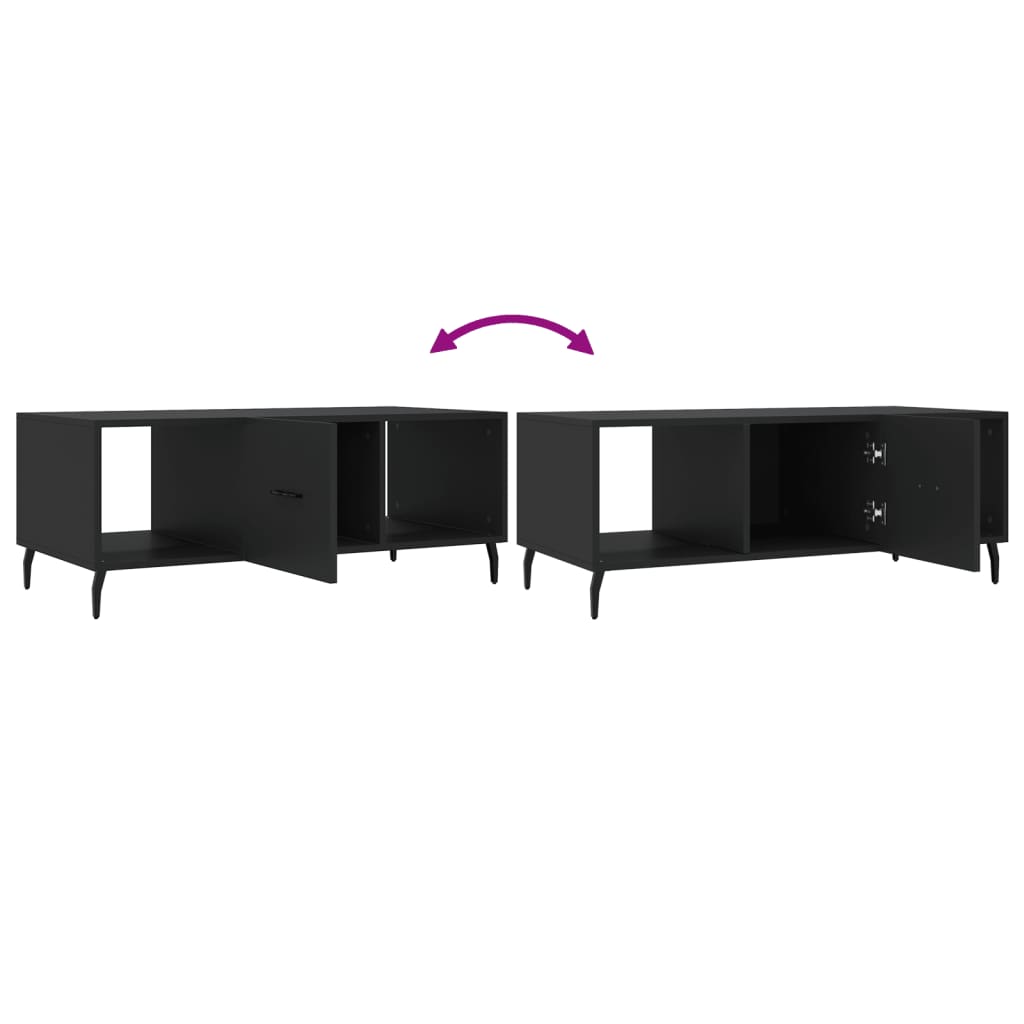 Coffee Table Black 102x50x40 cm Particleboard