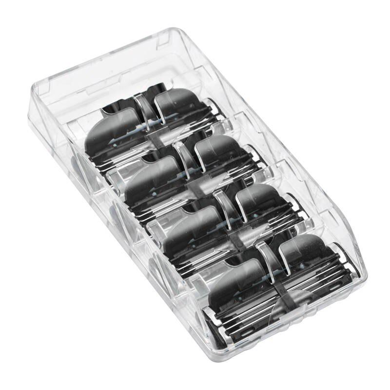 4 Pcs Razor Blades Compatible for Mache 3 Machine Shaving Razor Blade for Men Face Care