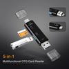 Card Reader 5 In 2 Driver-Free External Transmission Multi-Systems Data 1 Universal Usb Type-C Micro Usb