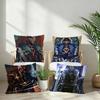 Genshin Impact Capitano Thrain Pillow Case Short Plush Double-sided Print Square Throw Pillow Covers Sofa Home Cushion Decor