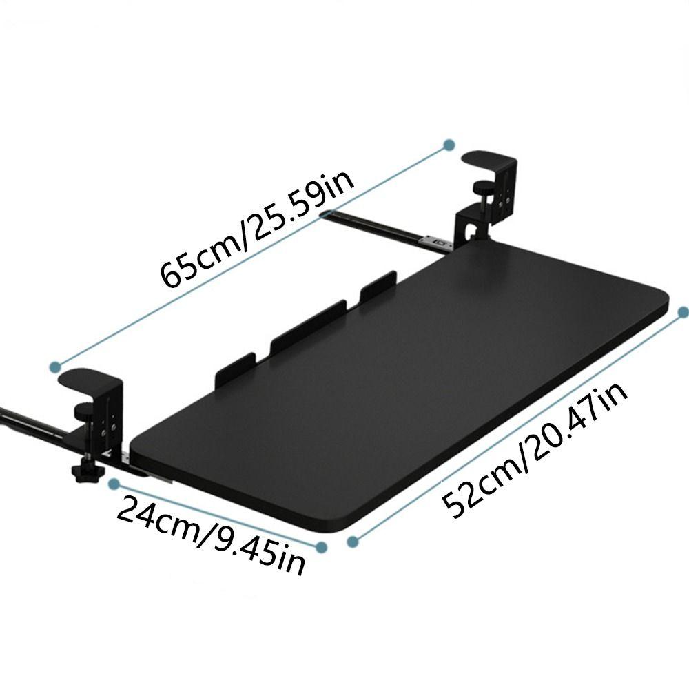 Крепление С-зажимом, выдвижная подставка для клавиатуры под стол, очень прочная, с регулируемой высотой, выдвижная, экономящая место