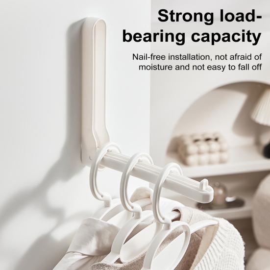 Портативная вешалка для одежды, органайзер, прочная несущая конструкция с гладкими краями, складная конструкция, экономящая место в шкафу, вешалка для одежды, держатель для шляп