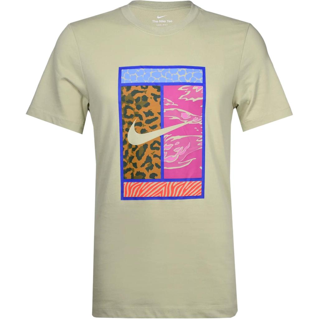 Nike Мужская футболка с коротким рукавом, свободного кроя, с принтом, Dri-Fit, с круглым вырезом, топ HV1715-371