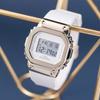 Casio Серия All Metal Цифровые часы с квадратным циферблатом Женские часы Белые GM-S5600G-7PR