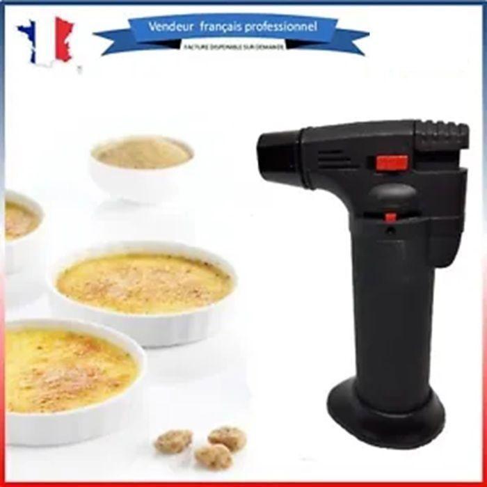 Chalumeau de cuisine - Chefs Torch - Crème Brûlée - Rechargeable - Rouge - 11 cm