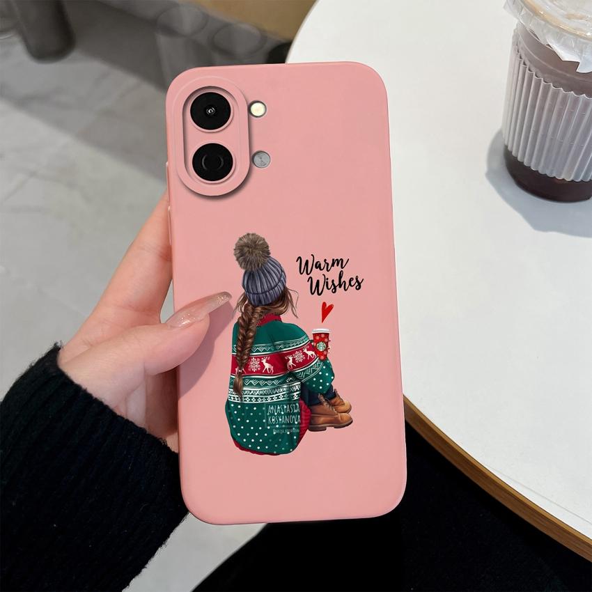 Для Tecno Spark Go 3 2 1S 40 30 40C Pova 7 Ultra Pro Neo Чехол Милые Девочки Задняя Крышка Мягкий Жидкий Силикон Ударопрочные Сумки Для Телефона Для Tecno Чехол Бампер