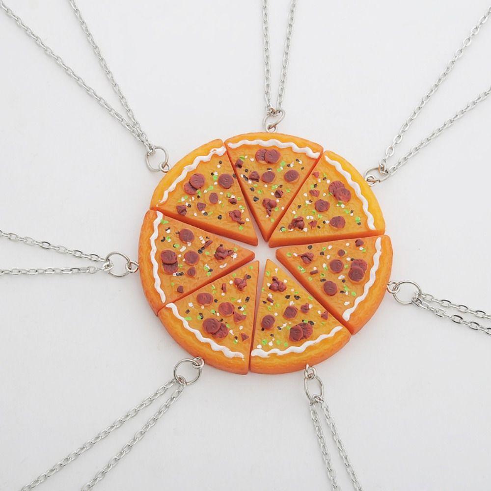 Jewelry Pizza Pendant Zinc Zinc Alloy BFF Necklace Fashion Best Friends Forever Necklace Best Friend