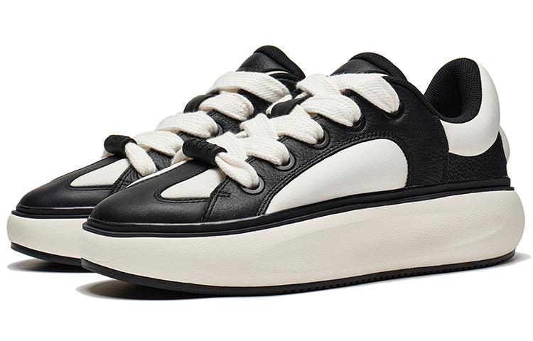 Li Ning Yun You C4D Низкие Повседневные Кроссовки Женские Черно-Белые AZGT090-2