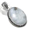 Подвеска из натурального радужного лунного камня ручной работы из стерлингового серебра 925 пробы 2,21 дюйма h7K11