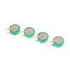 10Pcs 1.2V 40Mah Ni-Mh Rechargeable Battery With Solder Pins For Timer Toys Watch Hearing Aid Solar Equipment Button Coin Cell