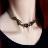 Trendy European & American Red Garnet Handcrafted Necklace