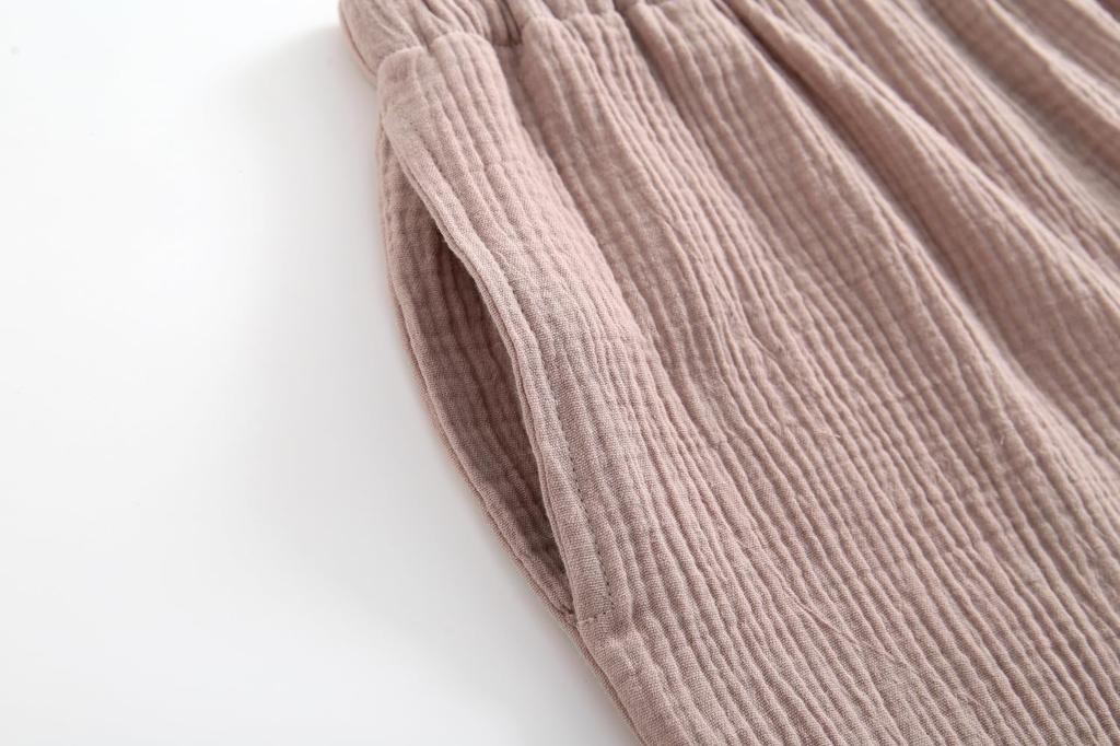 SISOFTLY Длина, Длина для отдыха, Удобные, Идеальный подарок, Женская пижама, Летняя, 100% хлопок, Брюки 3/4, Комплект, Двухслойный хлопок,