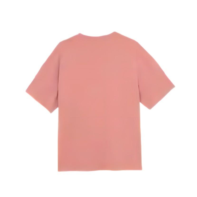 PUMA CLASSICS T Shirts Men's Rose Pink Crew Neck Moderate Straight Fit 533100-24