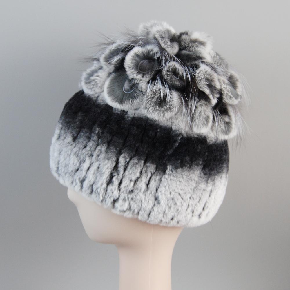 Russia New Winter Real Fur Beanies Hat Women 100% Genuine Real Rex Rabbit Hat Good Elastic Knitted Rex Rabbit Fur Caps