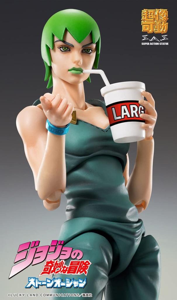 Super Action Statue Bizarre Adventure Part Stone 140mm PVC ABS POM Painted Movable Figure ME22779 "JoJo's 6 Ocean" "Fu-F" Approx. & &