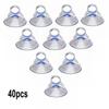 40Pcs Car Glass Windshield Sunshade Suction Cups Small PVC Sucker Car Window Suction Cup Hooks 5mm For Automotive Visor