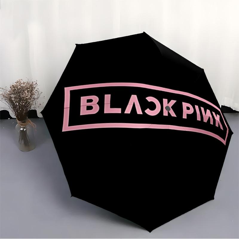 1 шт. Автоматически складывающийся зонт Blackpink Music, Автоматически складывающийся зонт с 8 спицами, Удобен для использования на улице 054