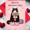 Blessing Message Mother's Day Greeting Card with the Words Invitation Card  Family Gatherings