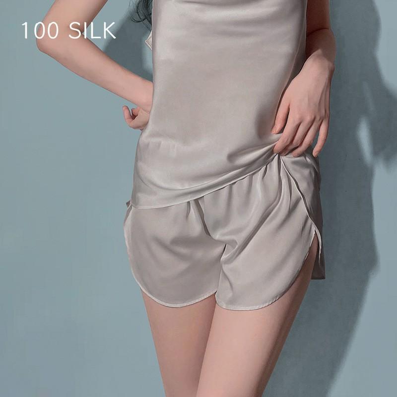 16mm Pure Silk Shorts Women Lightweight Lounge Pants Casual Sleepwear Short