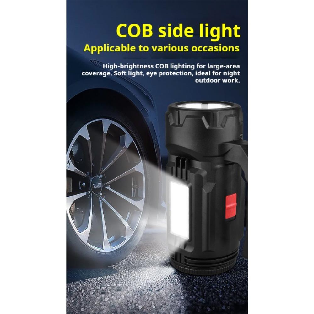 Многофункциональный фонарик перезаряжаемый уличный прожектор USB зарядка с инструментами, шестигранное гнездо/рулетка/художественный нож/отвертка/отвертка