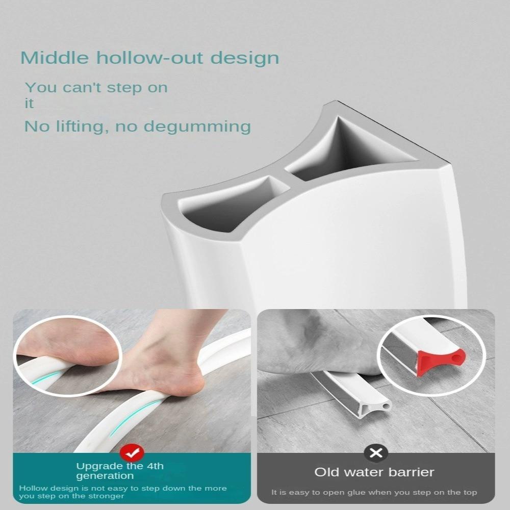 Самоклеящийся барьер для воды в душе, гибкая пробка для воды, уплотнительная лента для пола, кухни, туалета