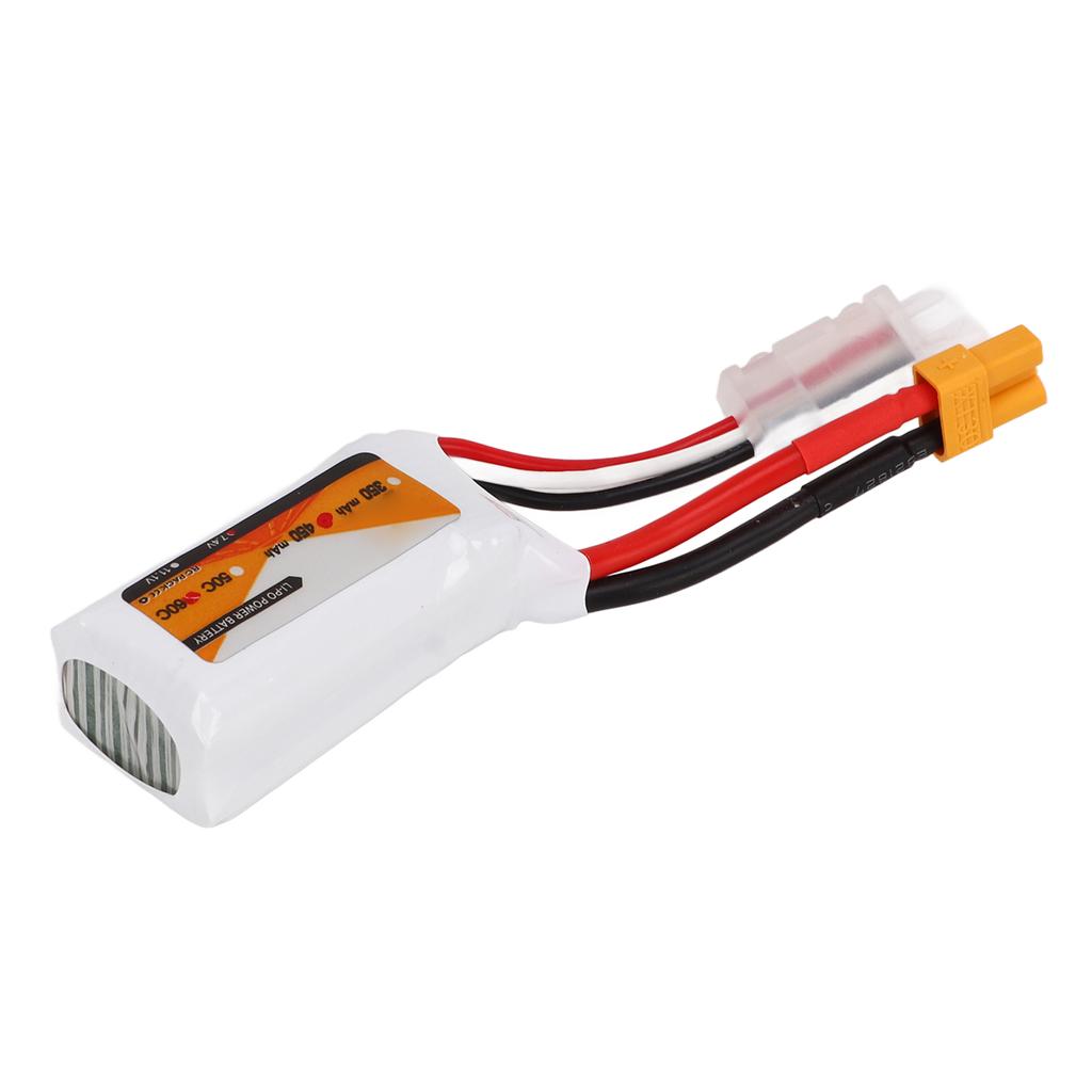 450mAh Lipo Battery 60C Discharge Rate 7.4V 2S XT30 Plug Power for RC Vehicles Aircraft