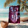 proof beach towel with A-Aston Villa FC logo pattern - soft,absorbent,quick-drying,machine washable - perfect for swimming,camping,bathing